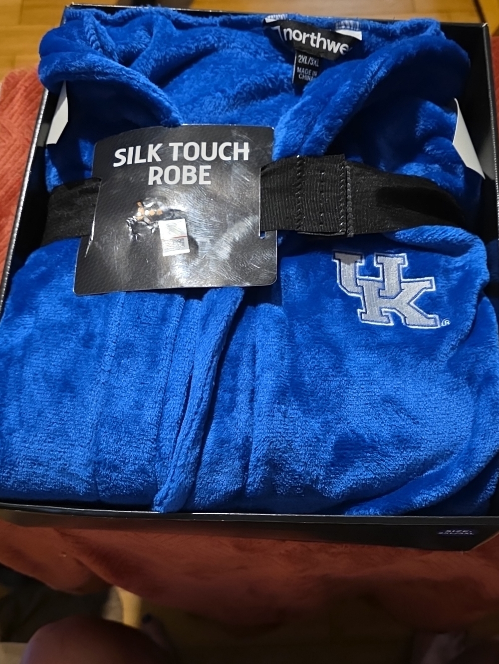 Northwest Blue Silk Touch Robe with Team Logo
